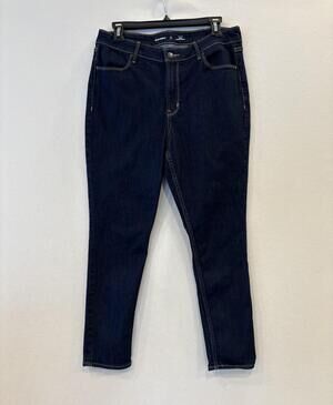 Old Navy Jeans Womens 12 Short Blue High Rise WOW Super Skinny Dark Wash